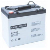 Стационарная свинцово кислотная AGM батарея Challenger A12-55А 12V 55Ah